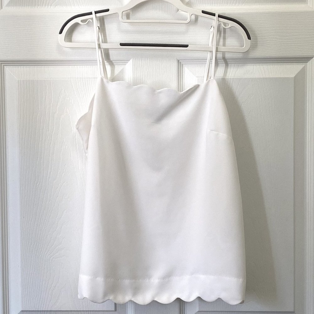 Banana Republic Women's Scalloped Camisole White Size M